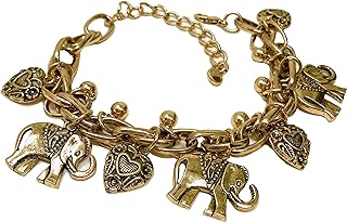Blazing Autumn Bracelet/Elephants And Hearts Charm Bracelet For Teens And Women
