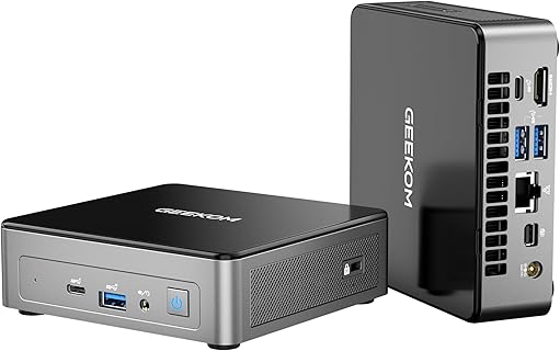 GEEKOM MiniAir 12 Mini-PC mit Intel Alder Lake N100, 16GB DDR5, 512GB SSD, WiFi 6 und 4K@60Hz-Display für Ausbildung, Alltagsgebrauch und Business