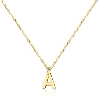 Gold Letter Necklace for Women Dainty 14K Gold Initial Necklace for Women Trendy Initial Choker Necklaces Minimalist Gold Necklace for Women Girls