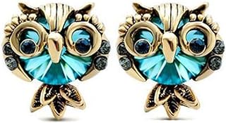 Owl Crystal Dangle Earrings for Women Owl Stud Earrings Owl Hoop Earrings Owl Gifts for Women