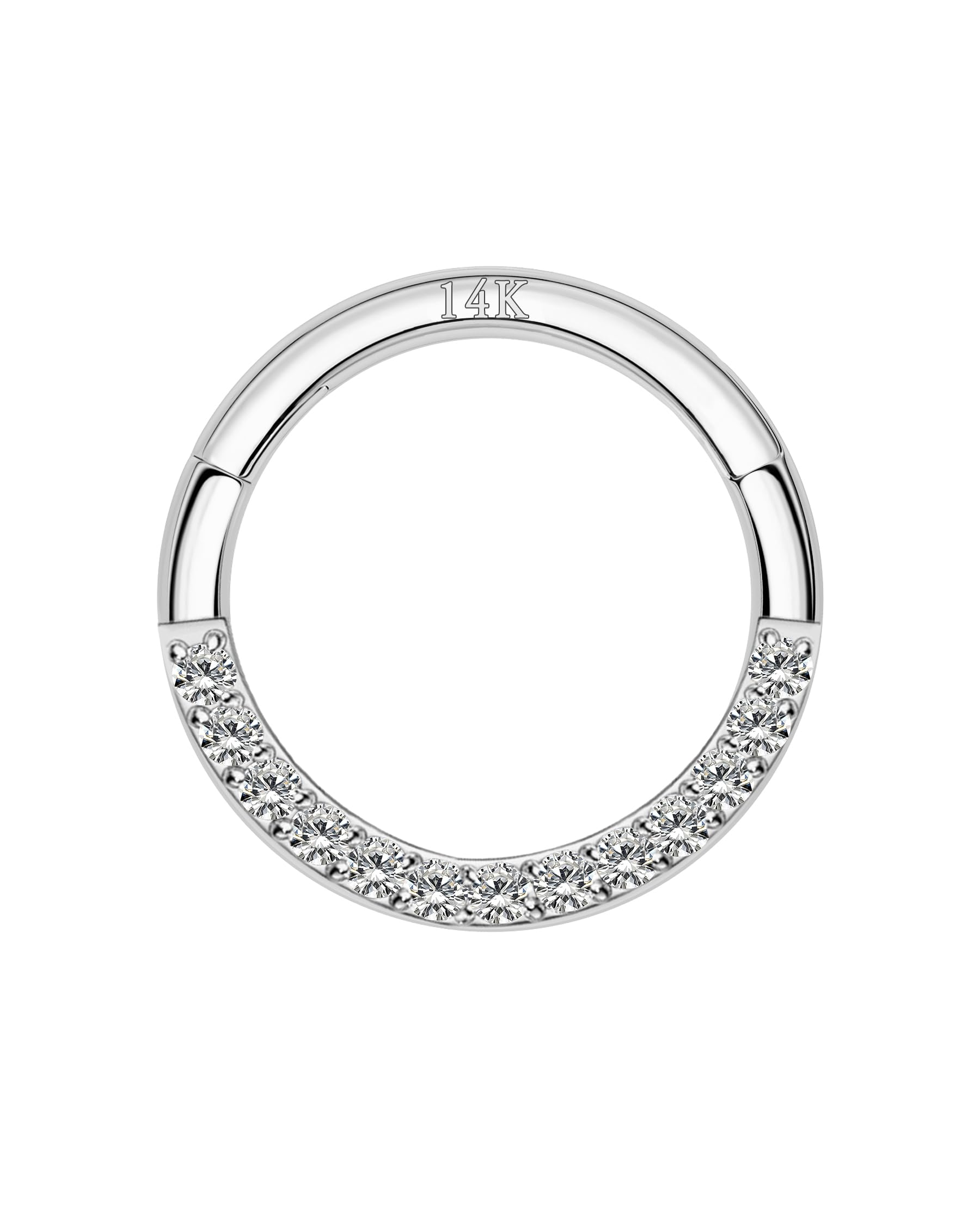 COCHARM 14K Solid Gold 18g/16g Nose Rings 16G Septum Rings Yellow Gold Tragus Helix Cartilage Conch Earring Hoops 18 Gauge Piercing Hoop