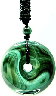 Malachite Necklace Natural Malachite Stone April Birthstone Necklace Azurite Malachite Crystals Pendant Healing Aura Reiki Spiritual Jewelry