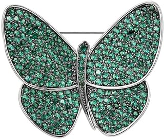 UNVAK Elegant Elephant Brooch with Rhinestones - Women's Fashion Accessory with Pin Clasp - Copper Animal Pin for Wife, Mom, Girlfriend