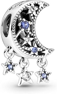 Pandora Star & Crescent Moon Charm Bracelet Charm Moments Bracelets - Stunning Women's Jewelry - Gift for Women - Made with Sterling Silver & Cubic Zirconia