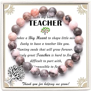 Lobster Claw Clasp Stretch Charm Bracelet with Rope and Bead Chain, Ideal for Women Teachers Appreciation in Science, Reading, History and Spanish Subjects, No Gem Design