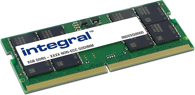 Módulo de Memoria Integral DDR5 de 32GB y 5600 MHz para Laptop, con EEC y Bajo Consumo, Ideal para Gamers y Usuarios de Multitarea