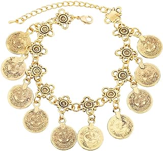 Adjustable Boho Tassel Beach Foot Chain Anklet with Spring Ring Clasp, for Women and Girls, Made of Zinc Metal