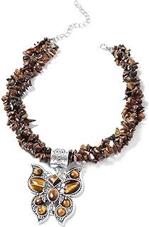 SHOP LC Platinum Plated Beaded Necklace Pendant for Delicate for Women Jewelry Size 18" Birthday Gifts