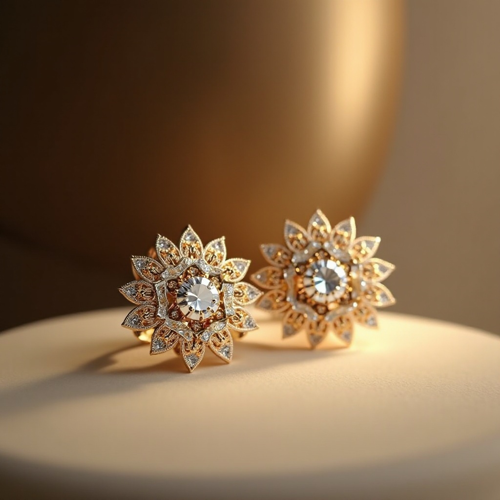 Exquisite Goldohrringe mit Diamanten: Leitfaden 2024