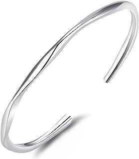 Spring Ring Clasp Copper Bangle Bracelet for Couples and Women - Adjustable Twisted Cuff Jewelry with a Sleek, Polished Finish