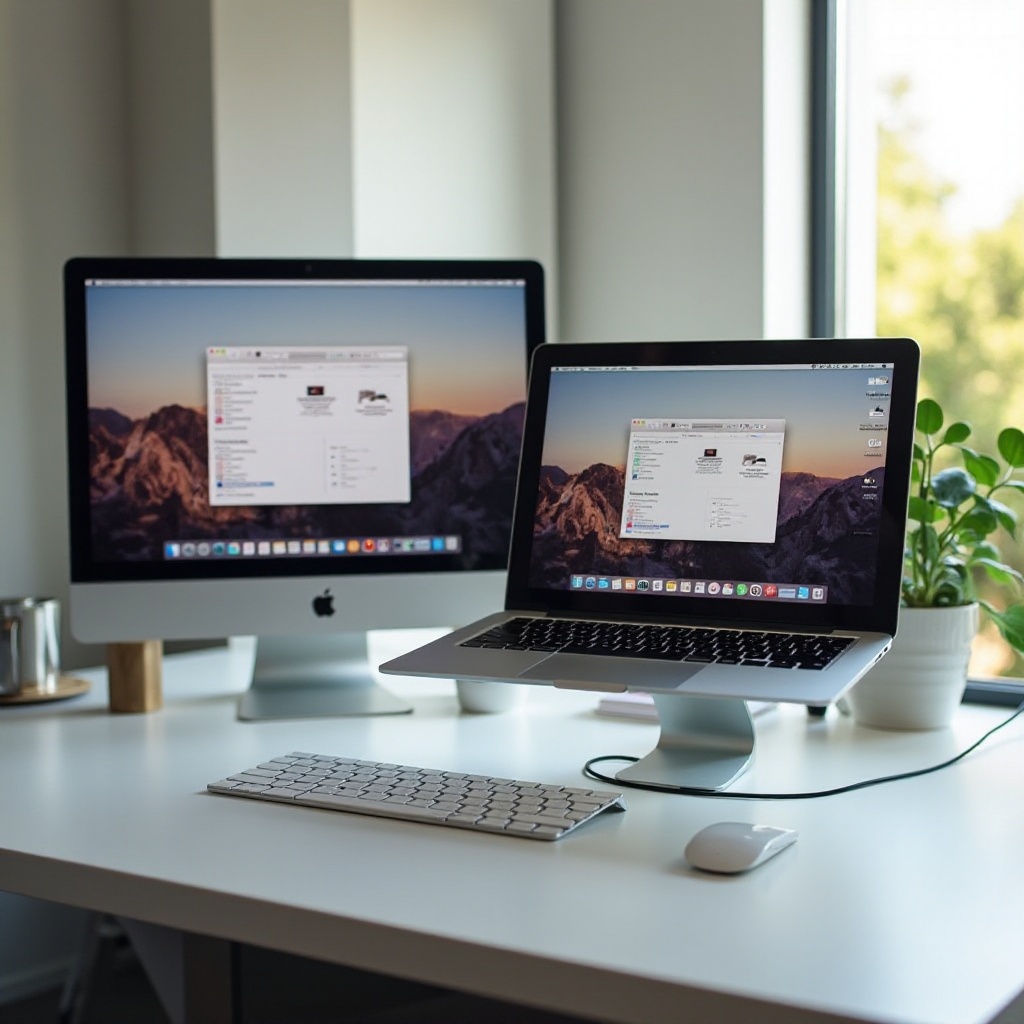 how to use an extra screen with macbook
