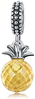 Pineapple Charm 925 Sterling Silver Fruits Charm Beads for Fashion Charms Bracelet & Necklace