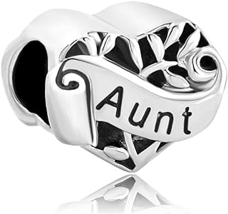 LovelyJewelry Sister Mom Grandma Daughter Wife Sister Aunt Niece Charms Tree of Life Family Heart Bead For Bracelets