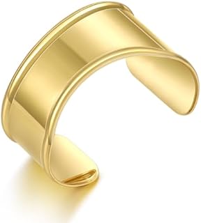 KissYan Gold Cuff Bracelets for Women,14k Gold Plated Adjustable Open Statement Wide Bangles Double-Layer Hollow Weave Hammered High Polished Irregular Thin Minimalist Trendy Jewelry Gift
