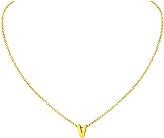 18K Gold Plated Stainless Steel Initial S Pendant Necklace with Extension Chain for Women and Girls, Hypoallergenic and Personalized for Daily Wear