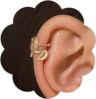 Hypoallergenic Zinc Frog Earrings Cuff with No Gemstone for Teen Girls - Unique Non-Pierced Gothic Design