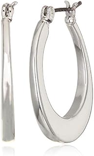 NINE WEST Women's Silver Hoop Earrings