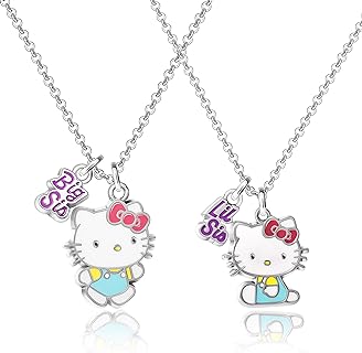 Sanrio Hello Kitty Big Sis and Little Sis Necklaces - Big Sister Little Sister Hello Kitty Necklace Pair Officially Licensed