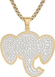 Stainless Steel Cable Chain Necklace with Polymer Clay Pendant for Women/Girls, 18K Gold Plated Dainty Design, Hypoallergenic, Adjustable Length