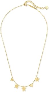 Kendra Scott Women's Gold-Plated-Brass, Jae Star Choker Necklace with Lobster Clasp, No Gemstone