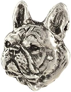 Unique Edition Silver Dog Pin Badge – Silver-Plated Handmade – Brooches Women – Funny Pins – Silver Brooch Jewelry – French Bulldog II - 2,2x1,7x3cm