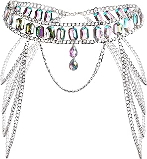 Belly Chain Gemstone Decor Waist Chain Body Chain For Women Festival Rave Party Accessories