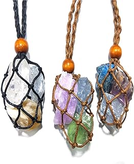 Extra Large Adjustable Cage Pendant Necklace with Cable Chain, Cotton and Zinc Material - Ideal for Crystals and Quartz Raw Stones