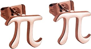 Pi Infinity Symbol Earring Dainty Greek Alphabet Letter Stud Earring
