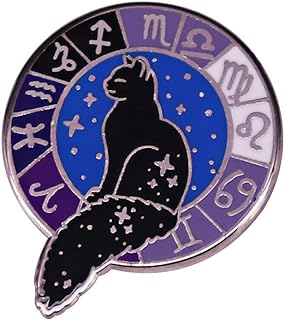 Constellation Symbol Black Cat Mix and Match Brooch Celestial Galaxy Badge Hard Enamel Pin Brooch Badge Pin Science Fiction Jewelry Collection Gift For Friends