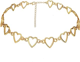 Suyi Choker Necklace - Simple Geometric Circle Choker Statement Clavicle Necklace for Women Girls Necklace Jewerly