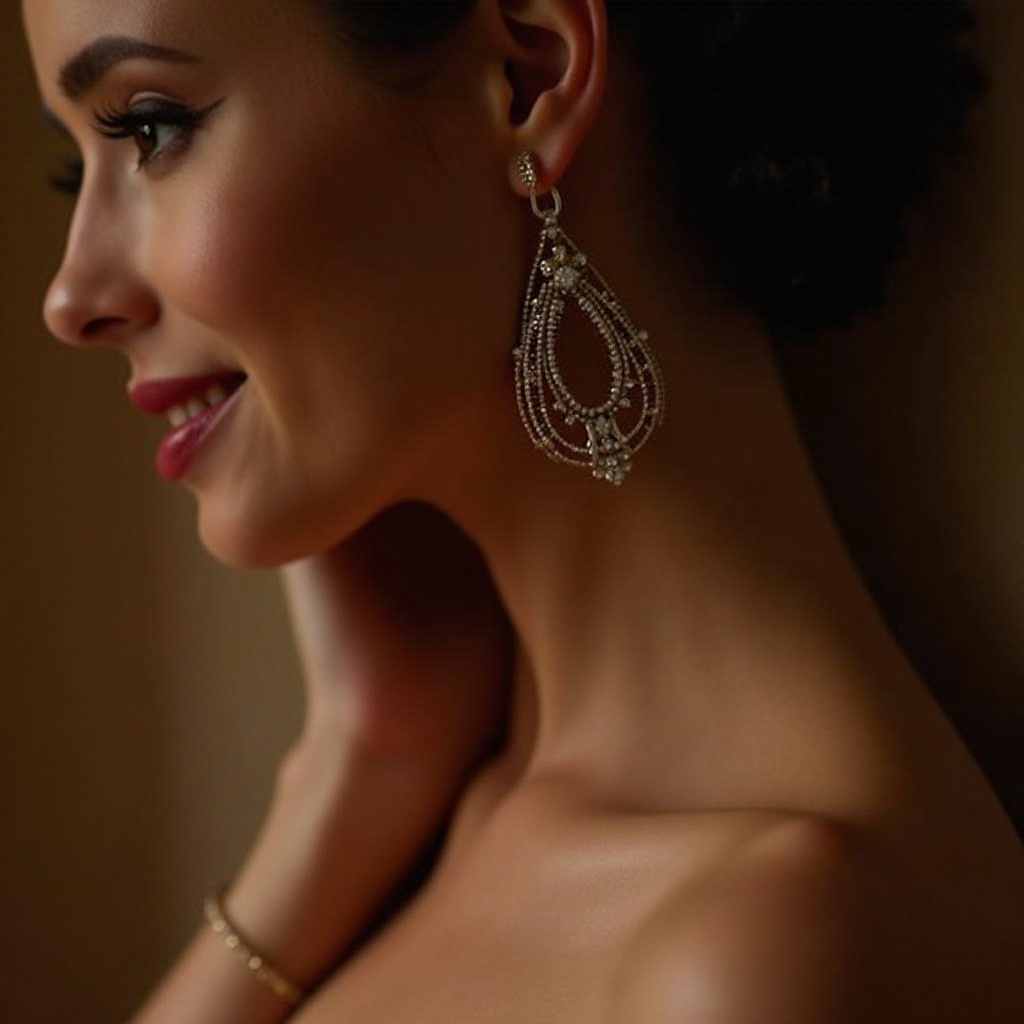 boucles d'oreilles pour robes de soirée