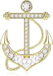 Rudder Brooch, Crystal Rudder Broches Jewelry with Austrian Crystal Women's Brooches & Pins