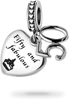 Chili Jewelry Happy Birthday Charm for 12th 16th 18th 21th 50th Birthday Gift Compatible with Pandora Charms Bracelets