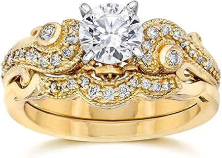 Yellow Diamond Engagement Ring Vintage