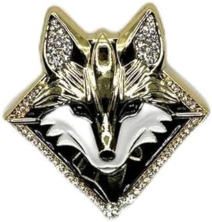 Generic 1.5"" Rhinestone Fox Brooch | Fox Pin | Brooch Aesthetic Pin - Fox Jewelry Animal Art Pins Fashion Pins for Clothing