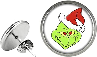 Dr Seus Classic Christmas Stole Grinh Nightmare before Christmas Earrings Stud, Cartoon Ear Studs, Gift for Women, Girls