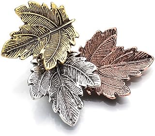 Vintage Broches Girls Pin Maple Leaf Brooch Bronze Brooches Pins Exquisite Collar for Women Dance Party Accessories