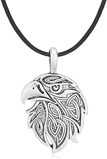 Fashion Delicate Antique Silver Hawk Eagle Pendant Necklace 18 Inches Chain