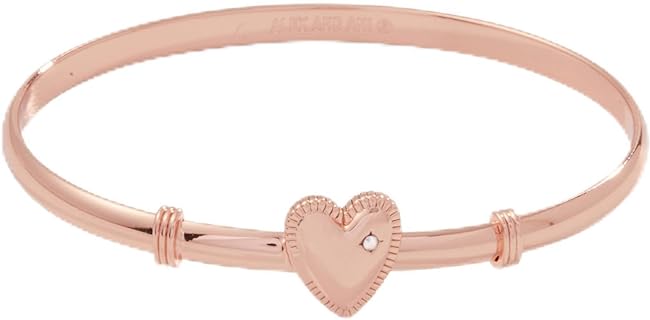 Alex and Ani AA734022SR,Heart Clip Bangle,Shiny Rose Gold,Rose Gold, Bracelets