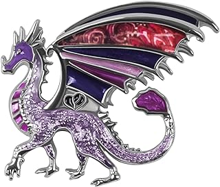 WEVENI Alloy Fantasy Dinosaur Dragon Brooch Enamel Pins for Women Lady Girl Fashion Jewelry Gift