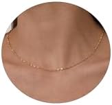 Gold Dainty Choker Necklace for Women 14K Gold/Silver Plated Satellite Choker Shining Dots Chain Thin Trendy beads Paperclip Necklaces Jewelry Gift