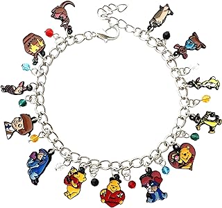 FJCPHAHA Winnie Pooh Charm Bracelet TV Movies Show Pooh Bea Bracelet Gifts for Girl Woman Men