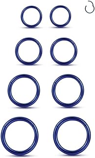 6mm WBRWP Surgical Stainless Steel Hinged Nose Ring with Secure Segment Clicker for Men and Women – Versatile Design for Various Body Piercings