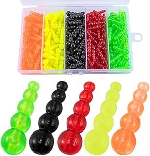 Stacked Fishing Beads Set, 100PCS/250PCS Fishing Beads Lures Tackle, Trout Walleye Perch Muskie Inline Spinner Rig Lure Making Supplies Saltwater Freshwater