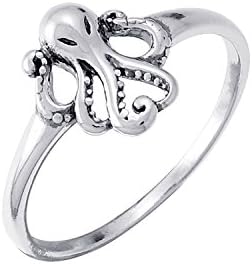 Boma Jewelry Sterling Silver Octopus Ring