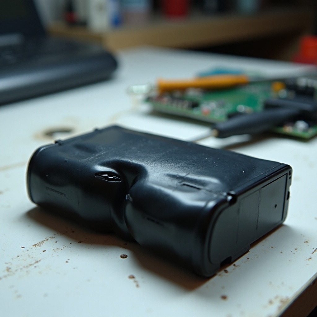 batterie psp gonflée