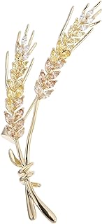 Amosfun Wheat Spike Panther Brooch with Pin Clasp and Robust Alloy Design for Clothing Ornament Gifts - Golden
