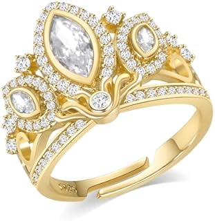 Tangled Rapunzel Wedding Ring Princess Tiara Ring Princess Jewelry Engagement Ring Rapunzel Cosplay Halloween Dress up Gifts For Her