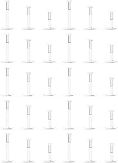 Clear Push-Top Nose Ring Retainers, Hypoallergenic Acrylic by Lcolyoli, Variety 30pcs Pack for Women / Men, Convenient for Everyday Use, Multiple Sizes