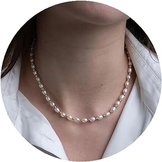 Box Clasp 14K Gold and Pearl Necklace with Crisscross Chain for Women - Elegant Heart-Shaped Design - Perfect Mother's Day or Wedding Gift